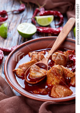 Carne Adobada in a bowl, close-up Carne Adobada in a bowl, close-up 44188997