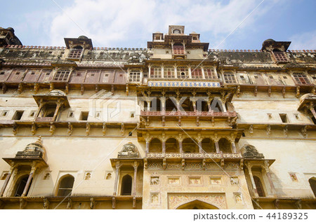 Exterior view of Datia Palace, Datia, MP, India Exterior view of Datia Palace, Datia, MP, India 44189325