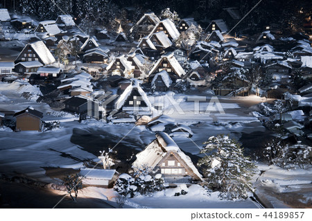 [岐阜縣]白川鄉冬季世界遺產 44189857