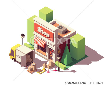 Vector isometric goods delivery icon 44190671