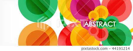 Circle composition abstract background Circle composition abstract background 44191214