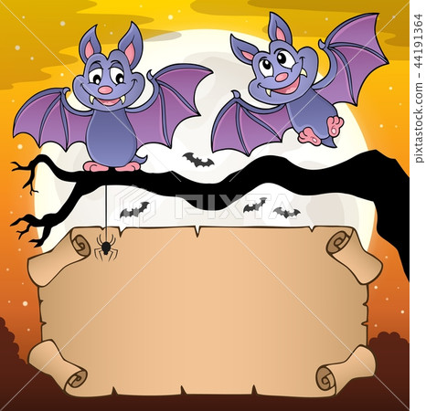 Small parchment and cartoon bats Small parchment and cartoon bats 44191364