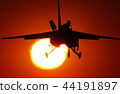 Sunset and Airplane (T-4) 44191897