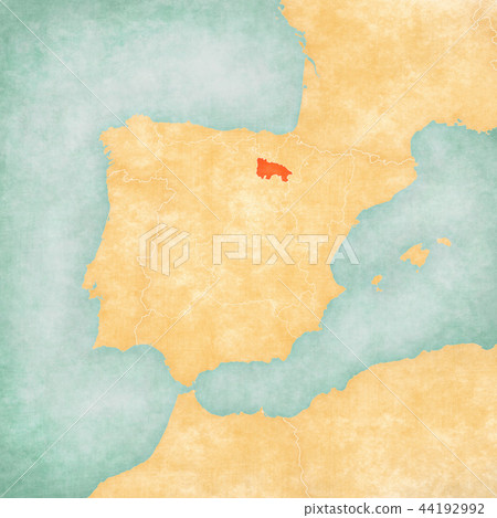 Map of Iberian Peninsula - La Rioja Map of Iberian Peninsula - La Rioja 44192992