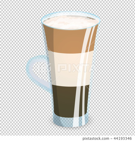Delicious three layered coffee drink Delicious three layered coffee drink 44193346