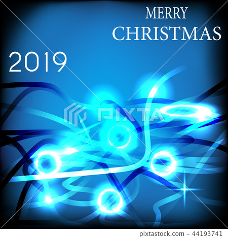 2019 Happy New Year and Marry Christmas Background. Vector Illustration 44193741