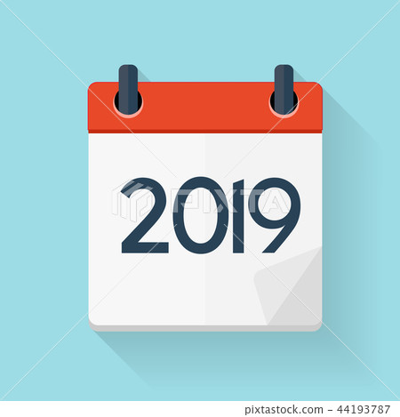 2019 Happy New Year and Marry Christmas Background. Vector Illustration 44193787