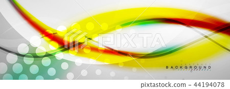 Smooth flowing wave motion concept background 44194078