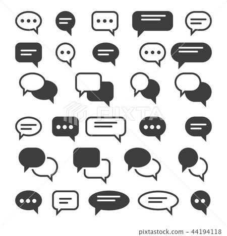 Speech bubble icons 44194118