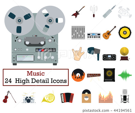 Set of 24 Music Icons Set of 24 Music Icons 44194561