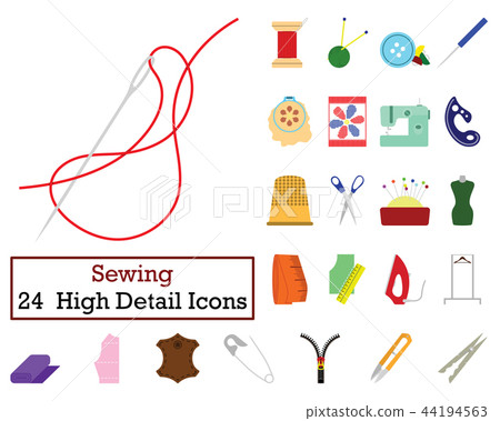 Set of 24 Sewing Icons Set of 24 Sewing Icons 44194563