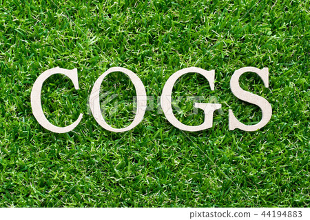 Wood alphabet in word COGS Wood alphabet in word COGS 44194883
