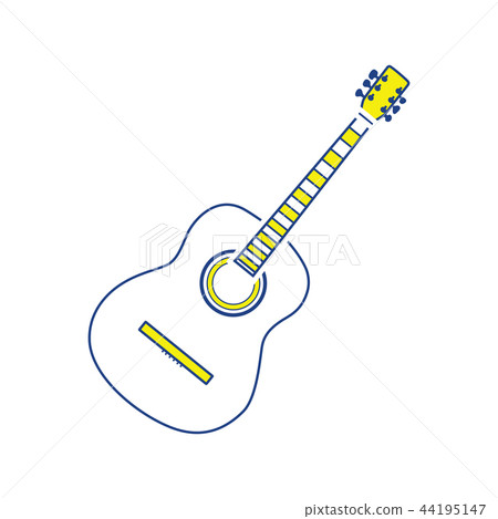 Acoustic guitar icon Acoustic guitar icon 44195147