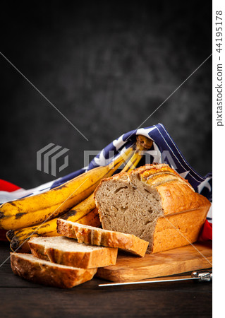 Homemade banana bread 44195178