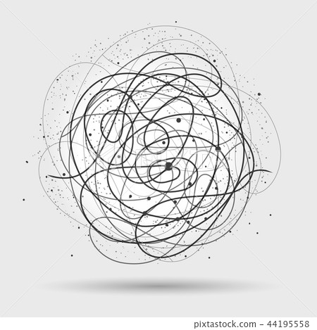 Chaos wires abstract background 44195558