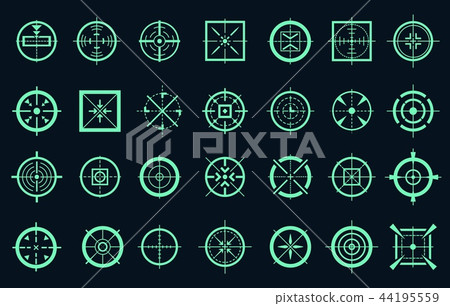 Game target cross icons 44195559