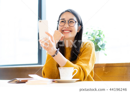 Cafe women lifestyle Cafe women lifestyle 44196246