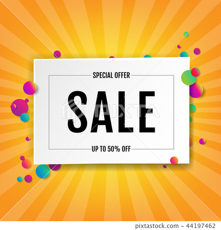 Sale Banner With Ball 44197462