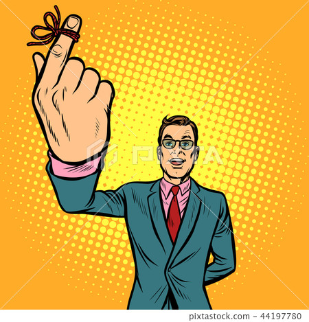 man thumbs up, a string lace up, memory 44197780