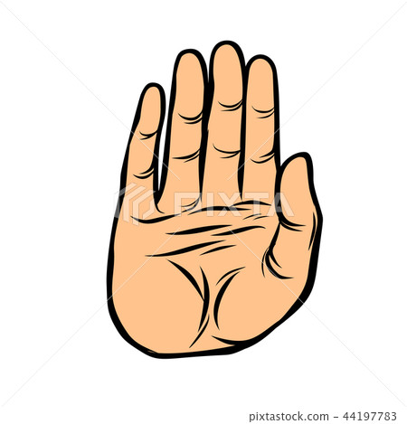palm, stop gesture palm, stop gesture 44197783