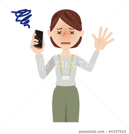 Business Woman Casual Business Woman Smartphone 44197910