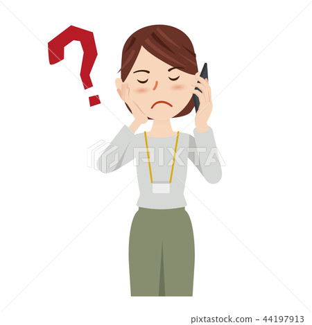 Business Woman Casual Business Woman Smartphone 44197913