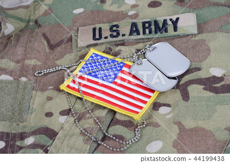 M-16 magazine with ammo on US Army uniform 44199438