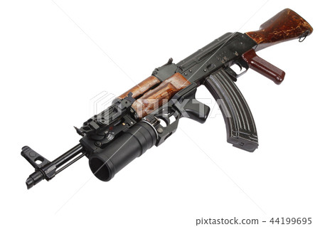 Kalashnikov AK 47 with 40mm GP-25 grenade launcher Kalashnikov AK 47 with 40mm GP-25 grenade launcher 44199695