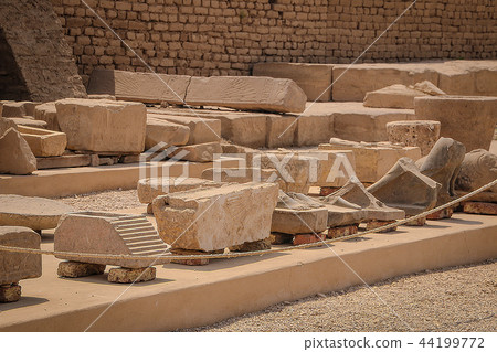 The ruins of the temple of Dendera or Hathor Egypt The ruins of the temple of Dendera or Hathor Egypt 44199772