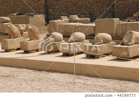 The ruins of the temple of Dendera or Hathor Egypt 44199773