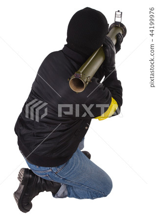 mobster with bazooka grenade launcher  44199976