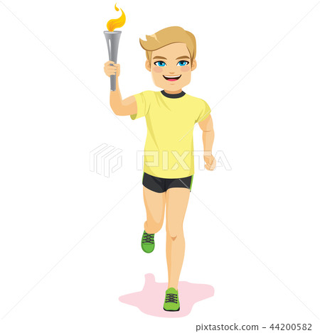 Male Athlete Torch 44200582
