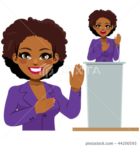 Afro American Woman Politician Oath Afro American Woman Politician Oath 44200593