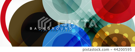 Overlapping circles design background Overlapping circles design background 44200595