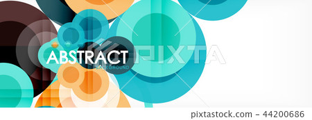 Circle composition abstract background 44200686