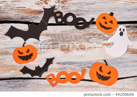 Frame from Halloween paper silhouettes. 44200689