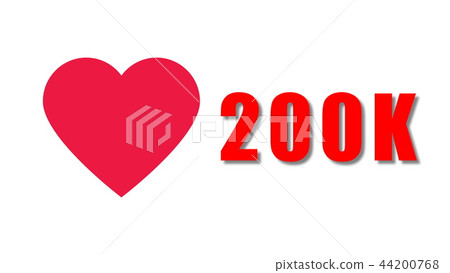 Like counter with fast addition, 3d render background, computer generating backdrop Like counter with fast addition, 3d render background, computer generating backdrop 44200768