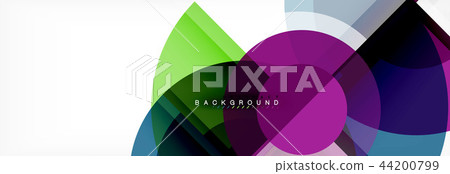 Abstract background bright circles geometric design 44200799