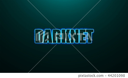 Letters of Darknet text on background with top light, 3d render background, computer generating 44201098