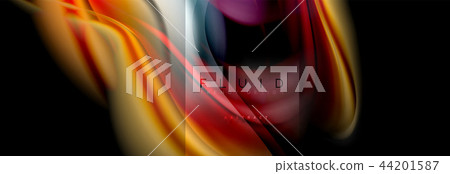 Rainbow fluid abstract shapes, liquid colors design, colorful marble or plastic wavy texture Rainbow fluid abstract shapes, liquid colors design, colorful marble or plastic wavy texture 44201587