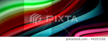 Rainbow fluid abstract shapes, liquid colors design, colorful marble or plastic wavy texture Rainbow fluid abstract shapes, liquid colors design, colorful marble or plastic wavy texture 44201588