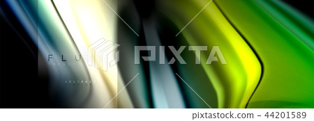 Rainbow fluid abstract shapes, liquid colors design, colorful marble or plastic wavy texture Rainbow fluid abstract shapes, liquid colors design, colorful marble or plastic wavy texture 44201589