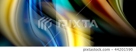 Rainbow fluid abstract shapes, liquid colors design, colorful marble or plastic wavy texture Rainbow fluid abstract shapes, liquid colors design, colorful marble or plastic wavy texture 44201590