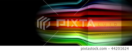Rainbow fluid abstract shapes, liquid colors design, colorful marble or plastic wavy texture Rainbow fluid abstract shapes, liquid colors design, colorful marble or plastic wavy texture 44201624