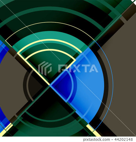 Creative circles geometric abstract background with 3d effect 44202148
