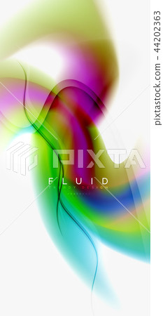 Fluid flowing wave abstract background Fluid flowing wave abstract background 44202363