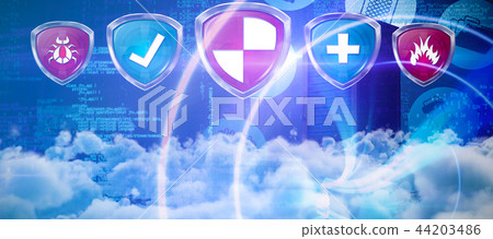 Composite image of view of cloudscape Composite image of view of cloudscape 44203486
