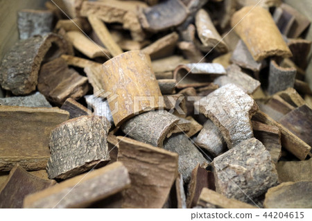 Chinese traditional medicine, close up dry herbs or leaves top view 168 Chinese traditional medicine, close up dry herbs or leaves top view 168 44204615
