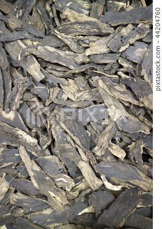 Chinese traditional medicine, close up dry herbs or leaves top view 148 Chinese traditional medicine, close up dry herbs or leaves top view 148 44204760