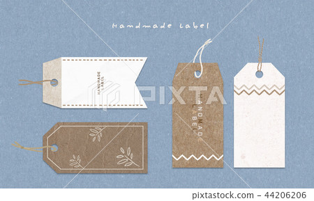 Handmade paper label 01 - Stock Illustration [44206206] - PIXTA